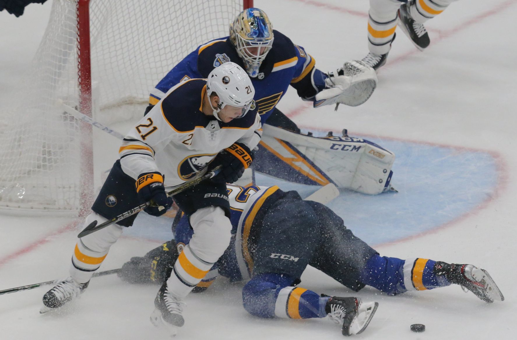 The Blues and the Sabres skate at Enterprise